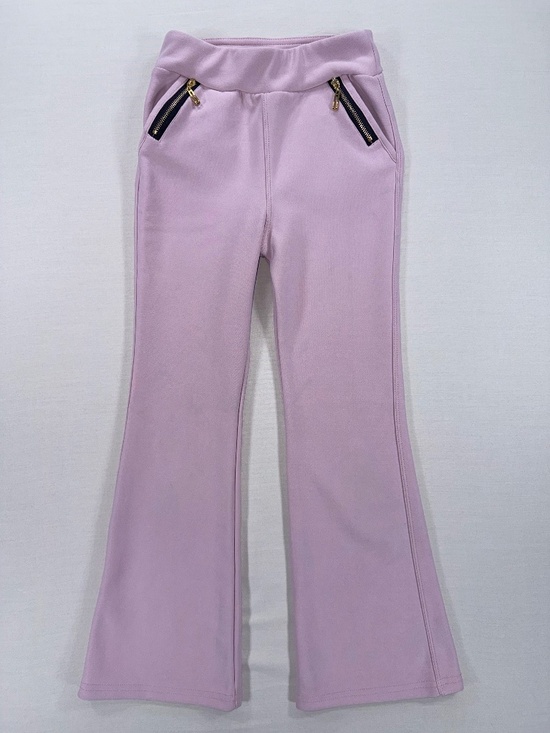 shosho Other - ShoSho Pink Flare High Rise Pants Gold Zipper Pockets Size 7/8 EUC